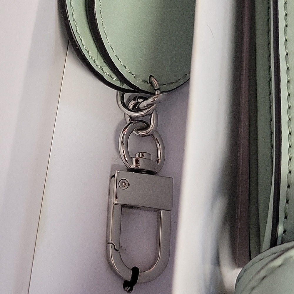 Nine West Mint Green Crossbody Bag Chain Accent Strap New In Box - Picture 2 of 10